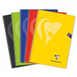 PACK 5 CUADERNOS CLAIREFONTAINE "MIMESYS" Fº COLORES VIVOS TAPA POLIPROPILENO