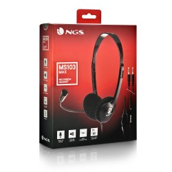 AURICULARES ALÁMBRICOS NEGROS MS103 MAX NGS