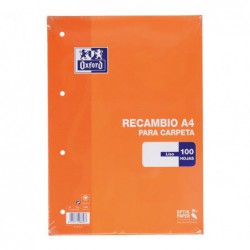 RECAMBIO OXFORD CLASSIC A4 100h LISO