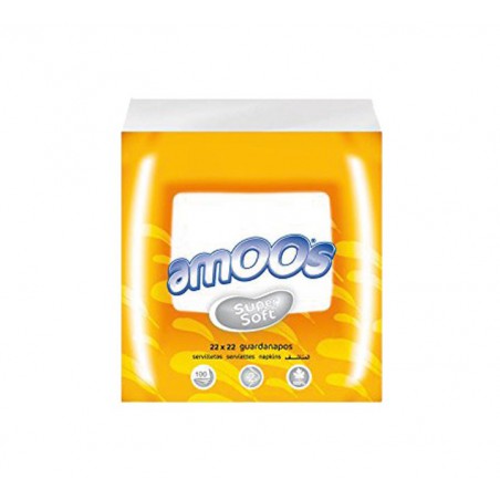 PACK 100 SERVILLETAS AMOOS ESSENTIAL 22x22cm