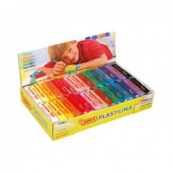 ESTUCHE 30 PASTILLAS PLASTILINA JOVI 50gr COLORES SURTIDOS