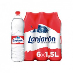 PACK 6 BOTELLAS AGUA LANJARÓN 1,5L