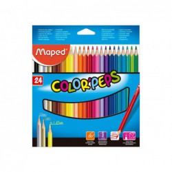 ESTUCHE 24 LÁPICES DE COLORES MAPED COLOR'PEPS