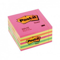 CUBO 450h NOTAS POST-IT REPOSICIONABLES 76x76mm ROSA NEÓN