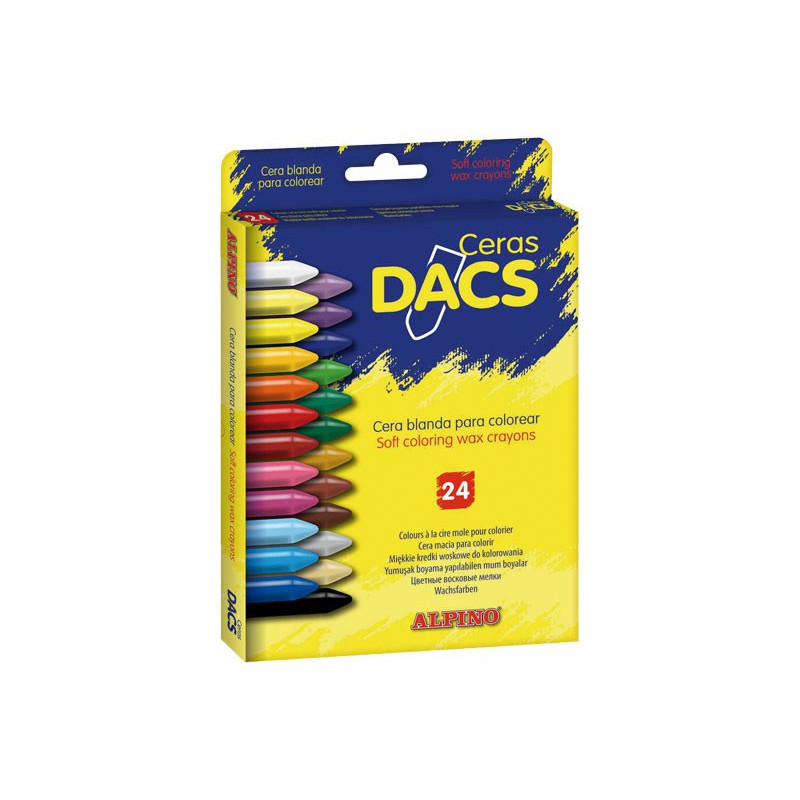 CAJA 24 CERAS DACS ALPINO