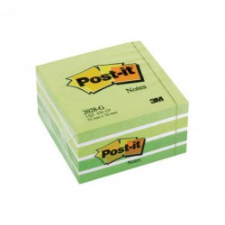 CUBO 450h NOTAS POST-IT REPOSICIONABLES 76x76mm VERDE PASTEL