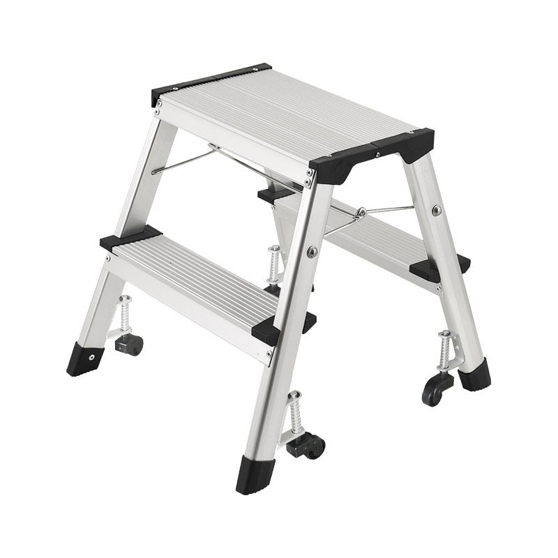  Taburete plegable transformable Escalera plegable de 2  escalones/escalera de madera, taburete de escalera mecánica, uso intensivo  de uso intensivo, resistente, máximo 330.7 lbs, no requiere instalación  (tamaño: Bebés