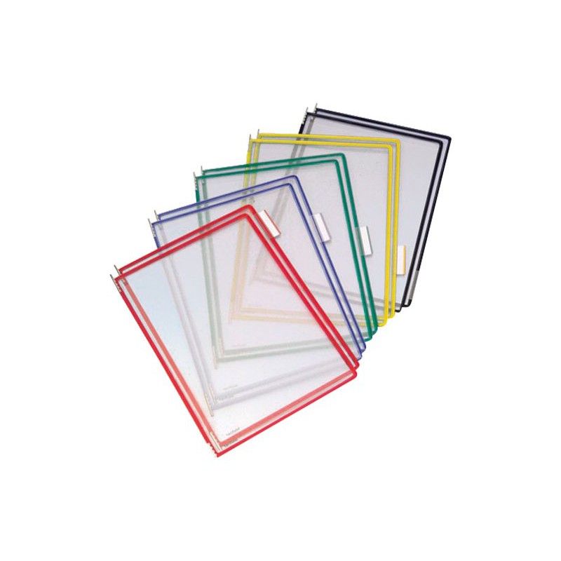 PACK 10 FUNDAS TARIFOLD CON PIVOTES COLORES SURTIDOS