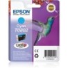 CARTUCHO DE TINTA CIAN EPSON T0802 C13T08024021 ORIGINAL ETIQUETA RF PARA IMPRESORAS