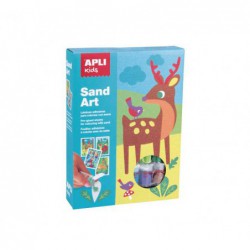 SET SAND ART APLI KIDS "ANIMALES"