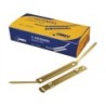 CAJA 100 FASTENER METÁLICOS DORADOS UMEC