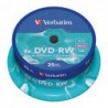 BOBINA 25 DVD-RW VERBATIM 4X 4.7GB ADVANCED