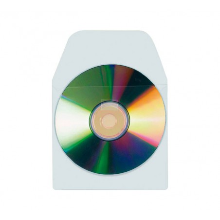 PACK 100 FUNDAS ADHESIVAS 3L PARA CD/DVD