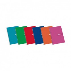 CUADERNO ESPIRAL ENRI A5 80h 4x4 CON MARGEN SURTIDO