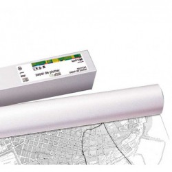 ROLLO PAPEL PLOTTER FABRISA COPIA DE PLANOS 62cmx175m