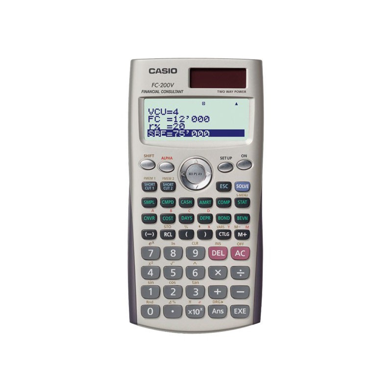 CALCULADORA FINANCIERA CASIO FC-200V