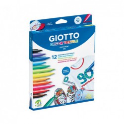 CAJA 12 ROTULADORES GIOTTO DECOR TEXTILE