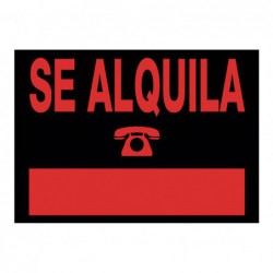 CARTEL ANUNCIO "SE ALQUILA"