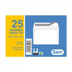 PACK 25 SOBRES SAM 120 x 176mm