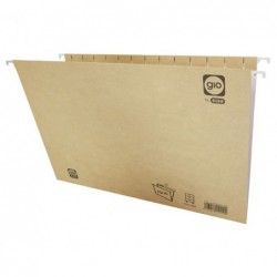 CAJA 25 CARPETAS COLGANTES GIO CRISTAL KRAFT Fº 30mm