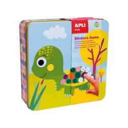 CAJA METÁLICA APLI KIDS STICKERS GAME "ANIMALES"