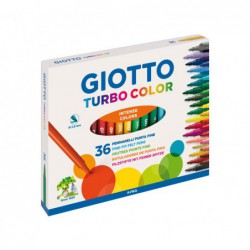 CAJA 36 ROTULADORES GIOTTO TURBO COLOR