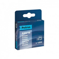 CAJA 1200 GRAPAS PETRUS 530/12mm