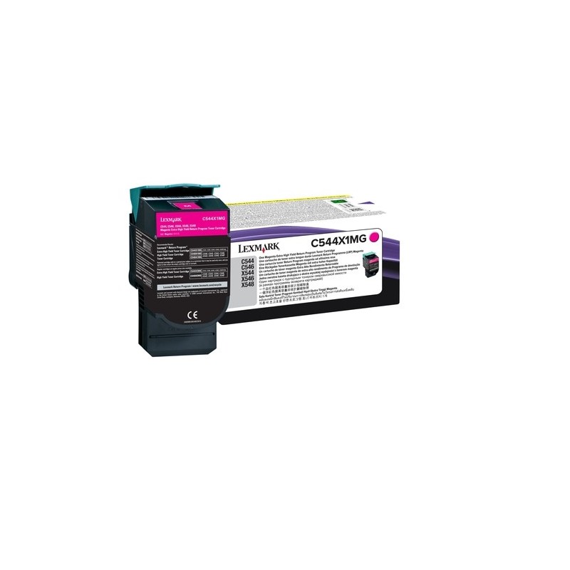 CARTUCHO TÓNER MAGENTA EXTRA ALTO RENDIMIENTO LEXMARK